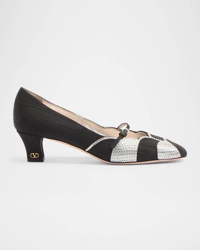 Bowow Moire Strass Pumps